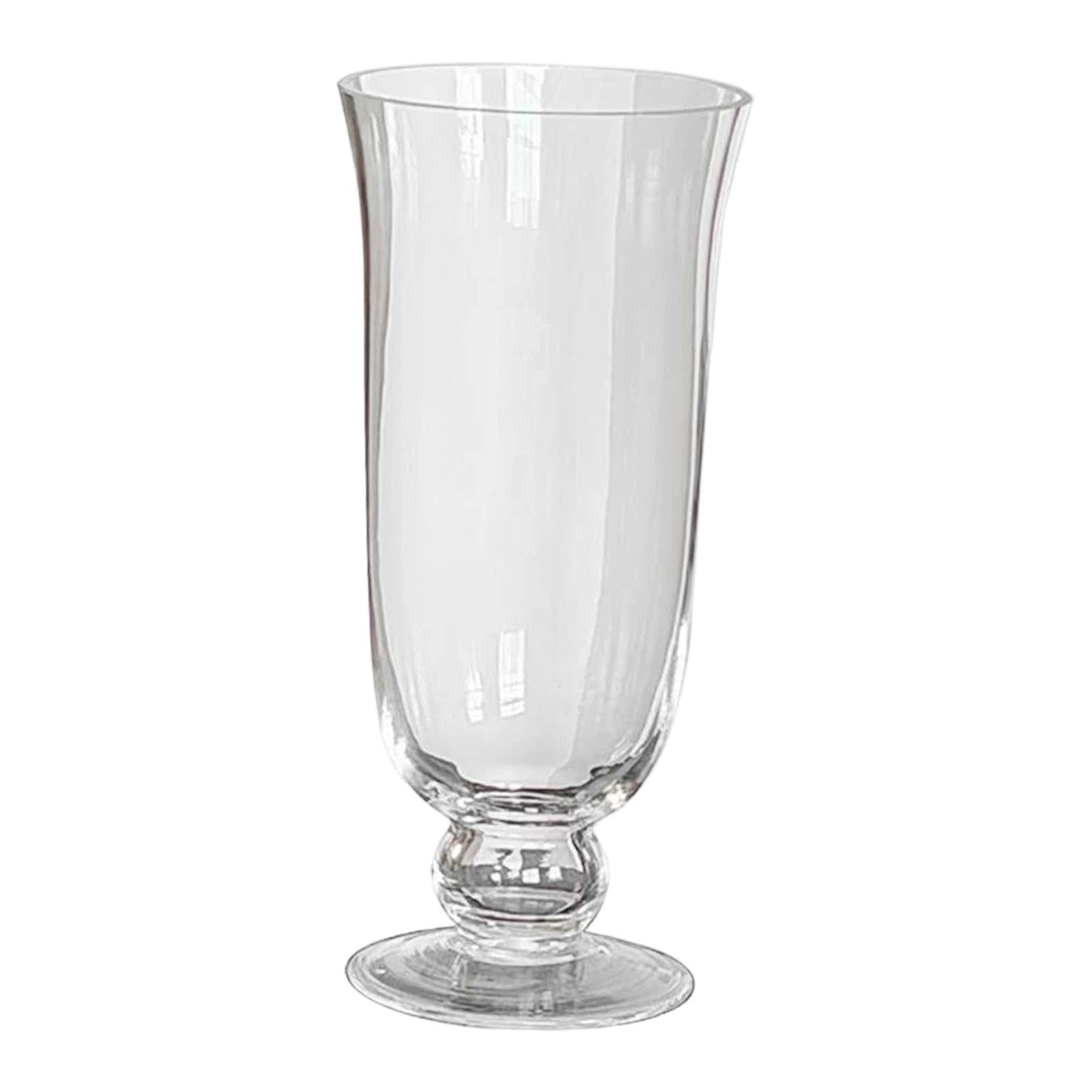 Vase en verre pour compositions florales transparent et moderne