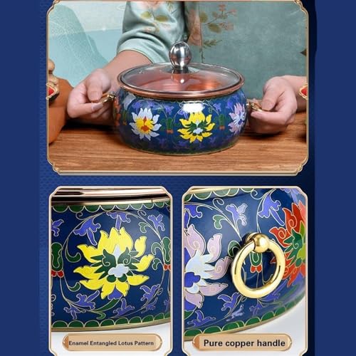 Olla caliente de cobre 16 cm para cocina miniatura 3