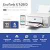 Impresora Epson EcoTank ET-2903 Todo-en-Uno Inalámbrica Color Supertank con hasta 3 Años de Tinta, Tanques Recargables, Perfecta para Hogar, 11 PPM, Pantalla a Color de 1.44", Escáner Integrado – Blanca 6
