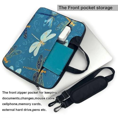 Bolso bohemio azul para portátil 15.6 pulg resistente al agua miniatura 6