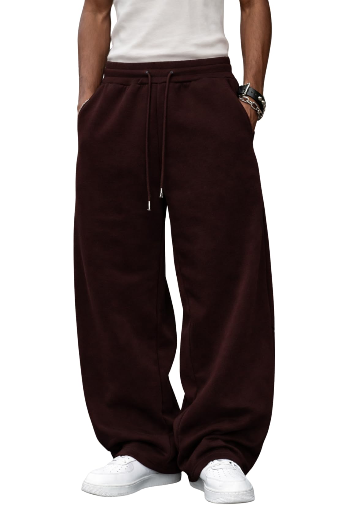 Rockwell Men’s Baggy Sweatpants | Cotton Terry Relaxed Fit Joggers for Men | Oversized Streetwear Track Pants | Casual Gym & Everyday Wear| 007-picture-16
