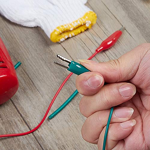 Wgge Wg-026 10 Pieces And 5 Colors Test Lead Set & Alligator Clips,20.5 Inches . The Clips Soldered And Stamping To The Wires. (1 Pack) #TOP5