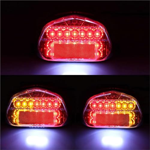 Luz motocicleta freno trasero Suzuki GSXR750 renovar optica rota 3