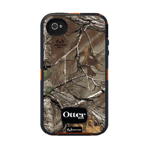 OtterBox Defender Series Case and Holster for iPhone 4/4S - Retail Packaging - Realtree Camo - Xtra Blaze
