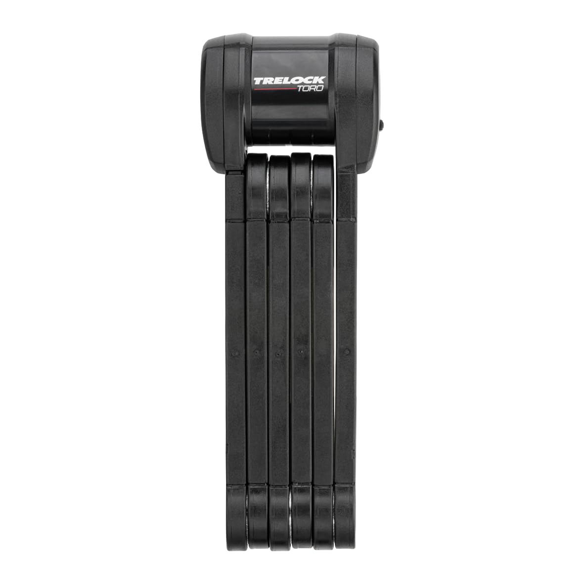 TRELOCK FS 580/90 TORO Faltschloss – Länge 90 cm – Sicherheitsstufe 15 – inkl. X-Press Halter – Fach für Tracking Tag