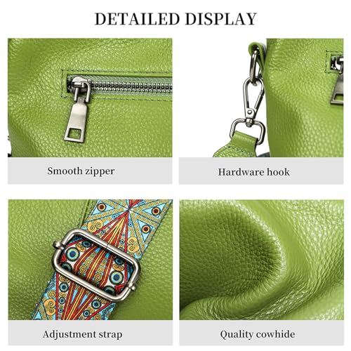 Image of Genuine Leather Women Shoulder Bag Small Crossbody Bags Purse Mini Casual Hobo Lady Handbags and Purses Messenger Satchel
