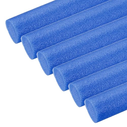 PATIKIL Backer Rod 1-1/2 in x 3.3 Ft, 6Pcs Foam Rod Caulk Saver Expansion Joint Filler Rope Weather Strip Foam Noodle for Gap Concrete Crack Filling DIY Craft (38mm Dia), Deep Blue