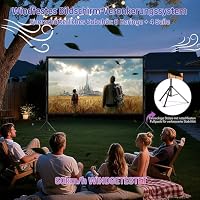 LEORFI Beamer Leinwand mit Stativ 100 Zoll, Outdoor Projektorleinwand – Ansicht 4