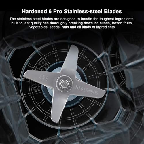 Biolomix Commercial Heavy Duty Professional Blender, Peak 2200W Grade Bar Blender With 2L Container For Shakes, Smoothies, Ice Crushing, Frozen Fruits, Soups, Dry Grinding (A8700) - Image 6