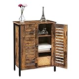 Mehr Stauraum: Dahinter Beistellschrank bietet eine 2 höhenverstellbare Regalebene viel Stauraum für all Ihre Geheimnisse, um Bücher, Handtücher, Geschirr, Toilettenartikel und andere Kleinigkeiten. Größe: 60 x 30 x 81 cm(L x B x H)