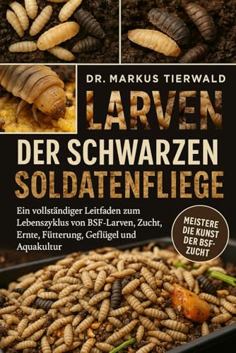 LARVEN DER SCHWARZEN SOLDATENFLIEGE: Ein vollständiger Leitfaden zum Lebenszyklus von BSF-Larven, Zucht, Ernte, Fütterung, Geflügel und Aquakultur