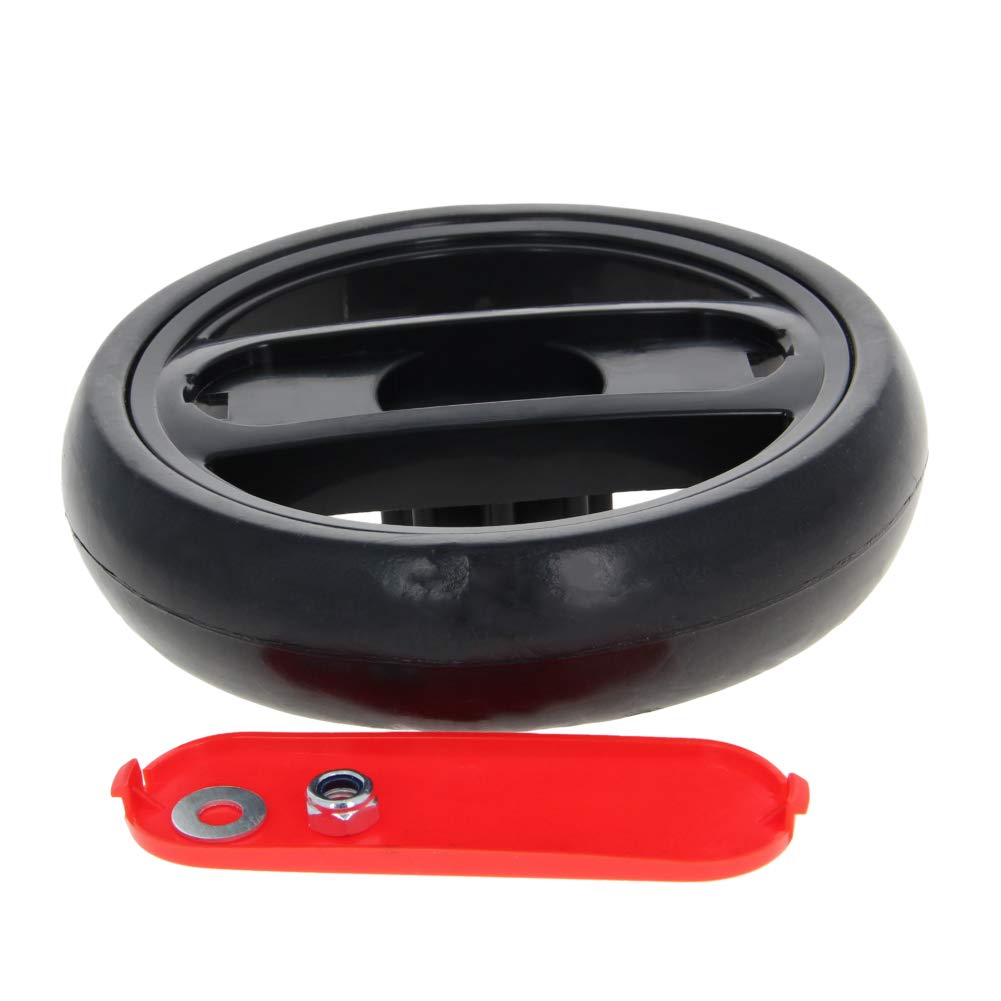 2 Ruote Per Passeggino MroMax 130mm - Ricambio Per Carrozzine E Carrelli Animali, Plastica Nero - Foto 6