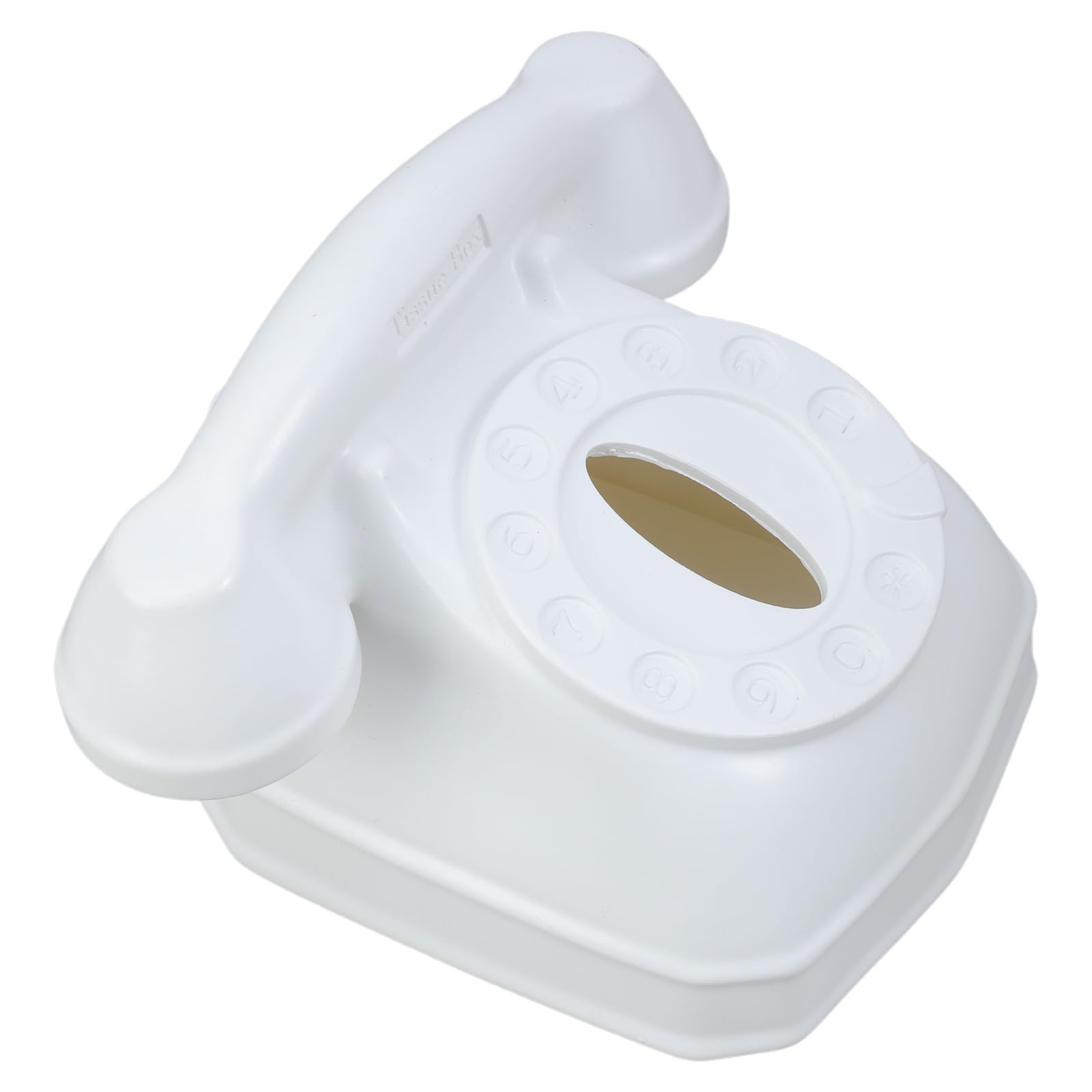 MICFENY Telephone Shape Tissue Box Stylish Telephone Design Tissue Box Paper Dispenser for Functional Home Setting