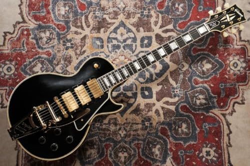Gibson 1957 LP Custom 3PU Bigsby Ebony Light Aged #73840 – Guitare Électrique Personnalisée - Les Beatles, Paul McCartney, John Lennon, RIngo Starr, George Harrison Gibson 1957 LP Custom 3PU Bigsby Ebony Light Aged #73840 - Guitare Électrique Personnalisée – Image 3