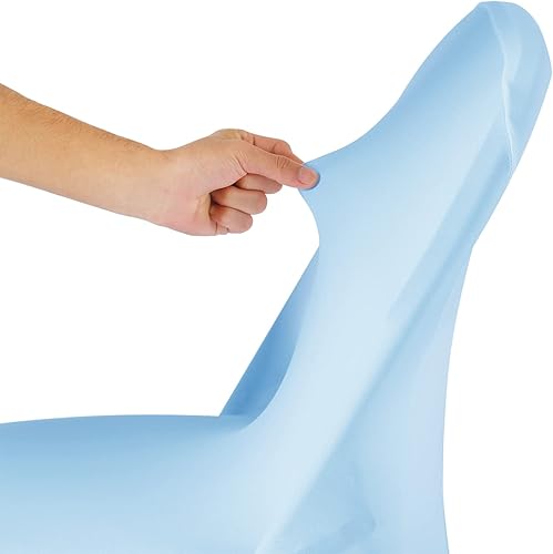 Vista 70 de Fundas de elastano para silla, 12 unidades, protector lavable, fundas de silla plegables para sala de estar, fiesta, banquete, boda, hotel Esmeralda