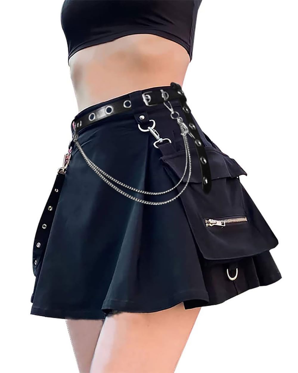 Minirock Femboy Rock Damen Sexy Cosplay Gothic Kleidung Damen
