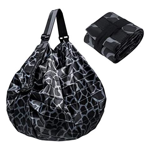 bayidun Reusable Foldable Leopard Print Bag Cover