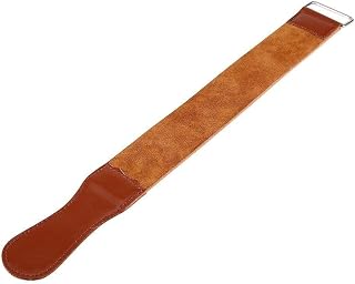 Correia de afiação de couro Straight Razor Strops 18,5 polegadas Lâminas de lâmina reta Afiamento de faca Couro Honing Strop Travel Office Banheiro Lâmina Barbeador Barbeiro Salão Afiamento acessórios