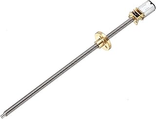 Powered Mini T5 Fast Thread N20 Geared Motor, 160MM Long Screw Stainless Steel with Flange Model Car Engine Electrico Motor Torque Gear (Size : 12V 60RPM)