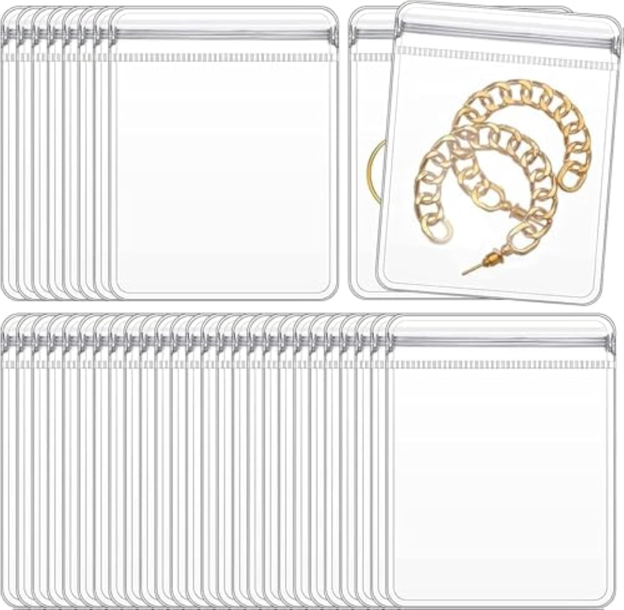 50 Pcs Medium Jewellery Organiser Storage Pouches
