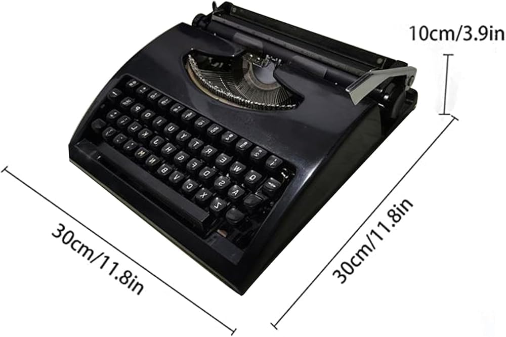 Vintage -Schreibmaschine - Manuelle mechanische Schreibmaschine für Retro inspirierte kostenlose Schreiben, Briefe und Handwerk - tragbares Design für kreative Projekte