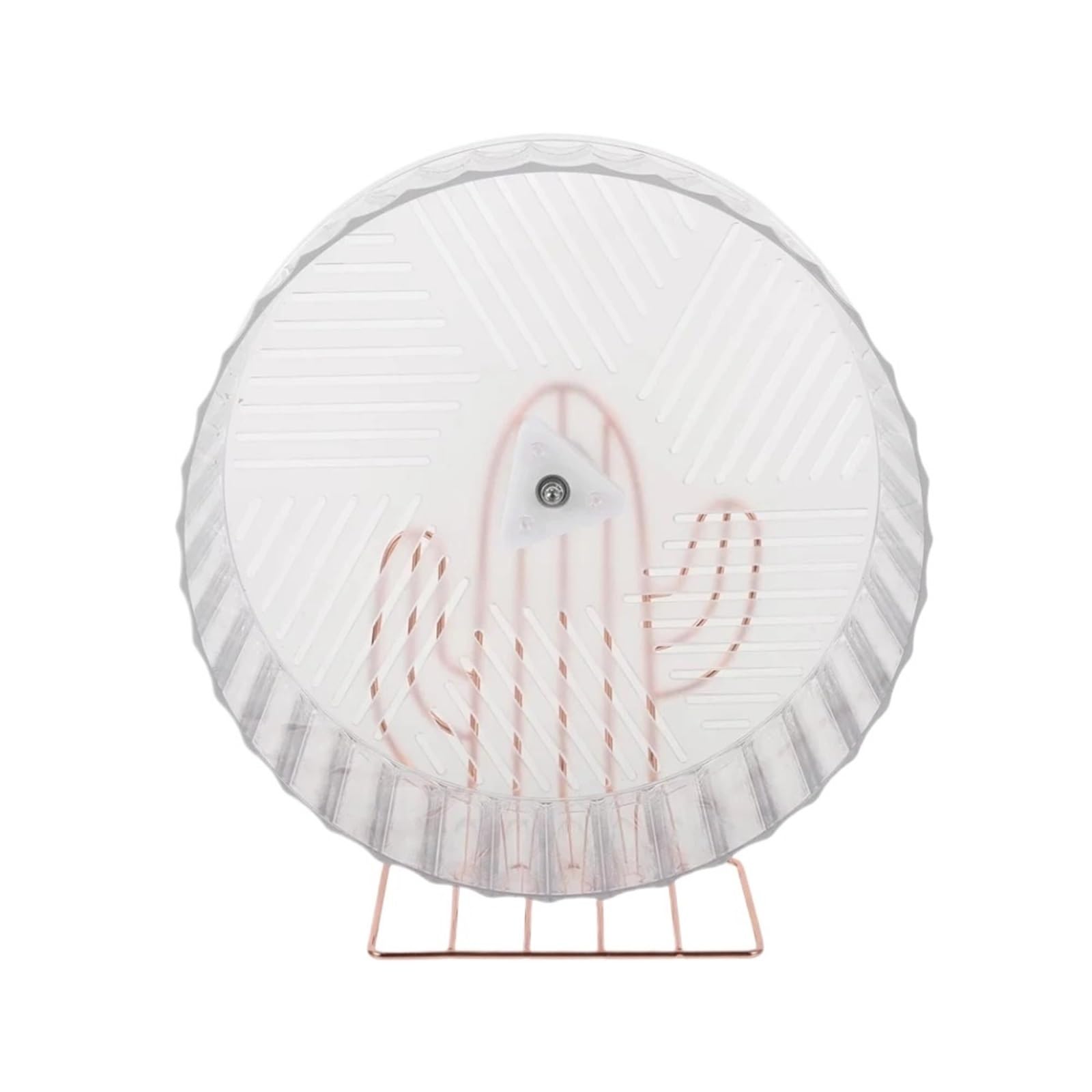 Rueda Hamster Ejercicio Silencioso Correr Rata Animal Ruedas Jaula Animales para Mascotas(White)