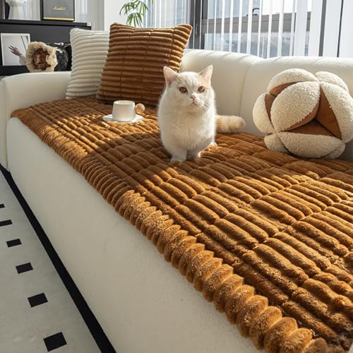 ���p�\�t�@�J�o�[ �􂦂� ���ׂ�~�ߕt�� �X�g���C�v�� �\�t�@�X���b�v�J�o�[ L���^�Z�N�V���i���\�t�@�p �Ƌ�ی� Brown Cushion Cover 45*45CM