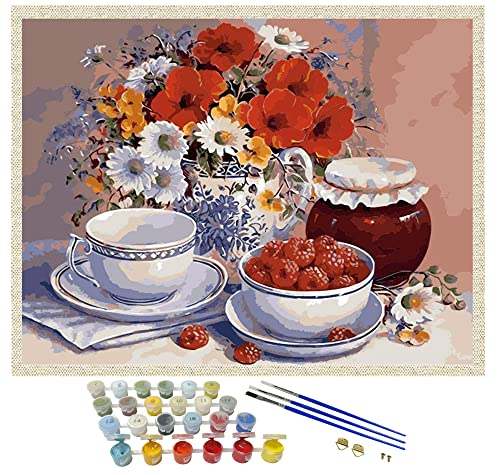 iCoostor Paint by Numbers DIY Acrylic Painting Kit for Kids & Adults Beginner - 16