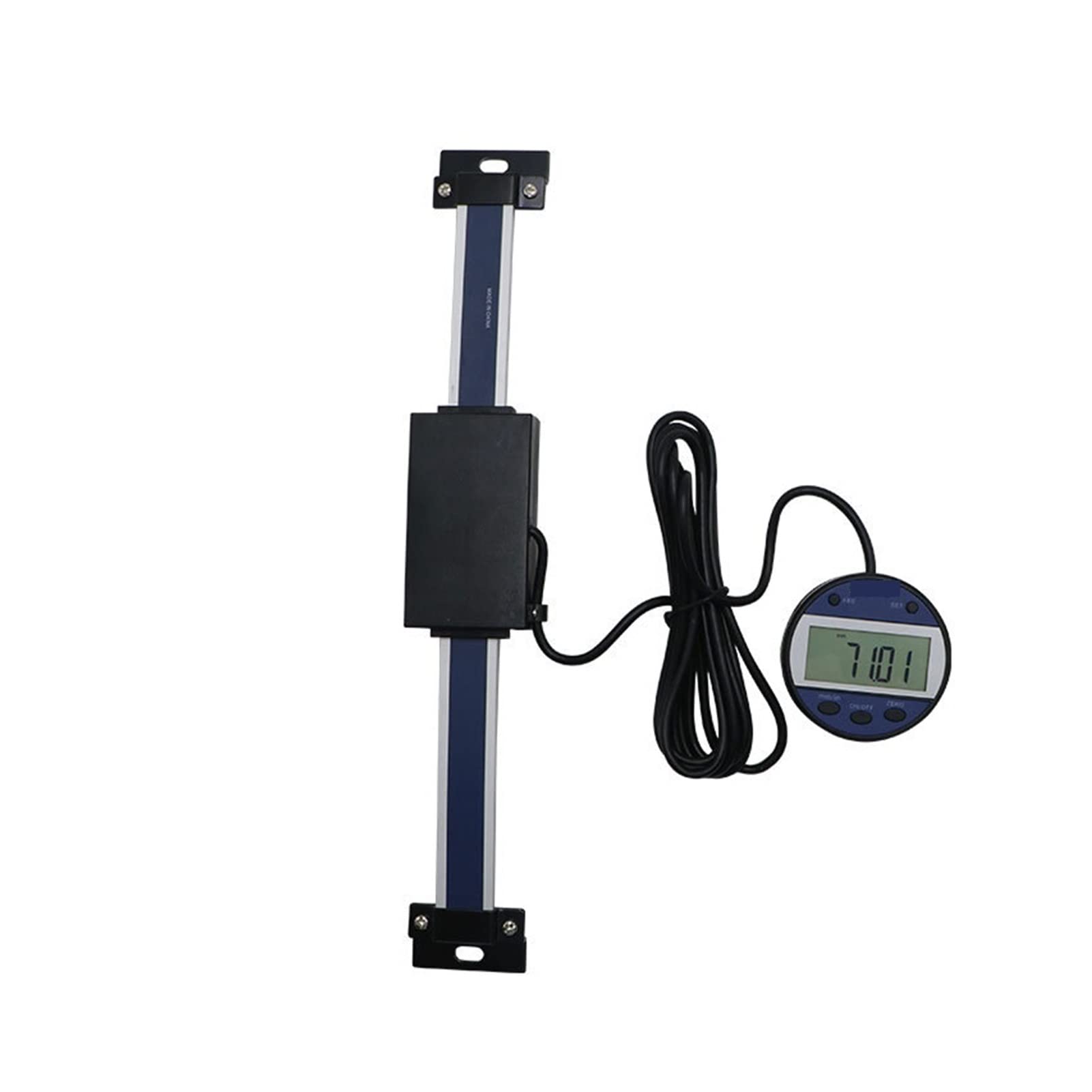 Regla lineal digital con pantalla LCD de 200mm para herramientas de máquinas de tornos