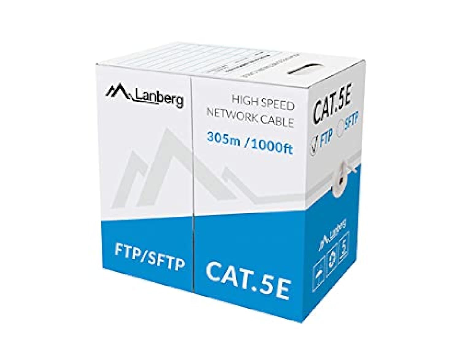 Lanberg LCF5-10CC-0305-S Solid kabel sieciowy "Kat-5E Ftp", 305 m szary