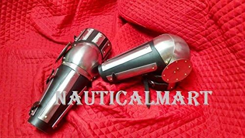 NauticalMart Medieval Steel Arm Set Harness with Roundel Elbows