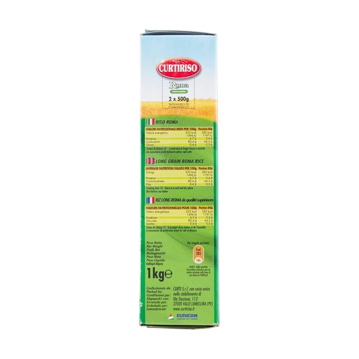 Italian Gourmet Roma-Reis Großkorn 10x1kg 10kg mit Polpa Großpackung