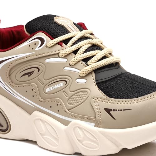 Image of ASIAN Kids VISION-02 Stylish Casual Chunky Sneakers with Laces for Boys, Trendy and Comfortable Shoe Perfect, Walking, and Outdoor Play, Lightweight and Durable Design Suitable for Kids
