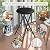 Folding Stool - Backless 24-Inch Stool with 225lb Capacity for Kitchen or Rec Room - Portable Indoor Counter Bar Stools by Trademark Home (Black)