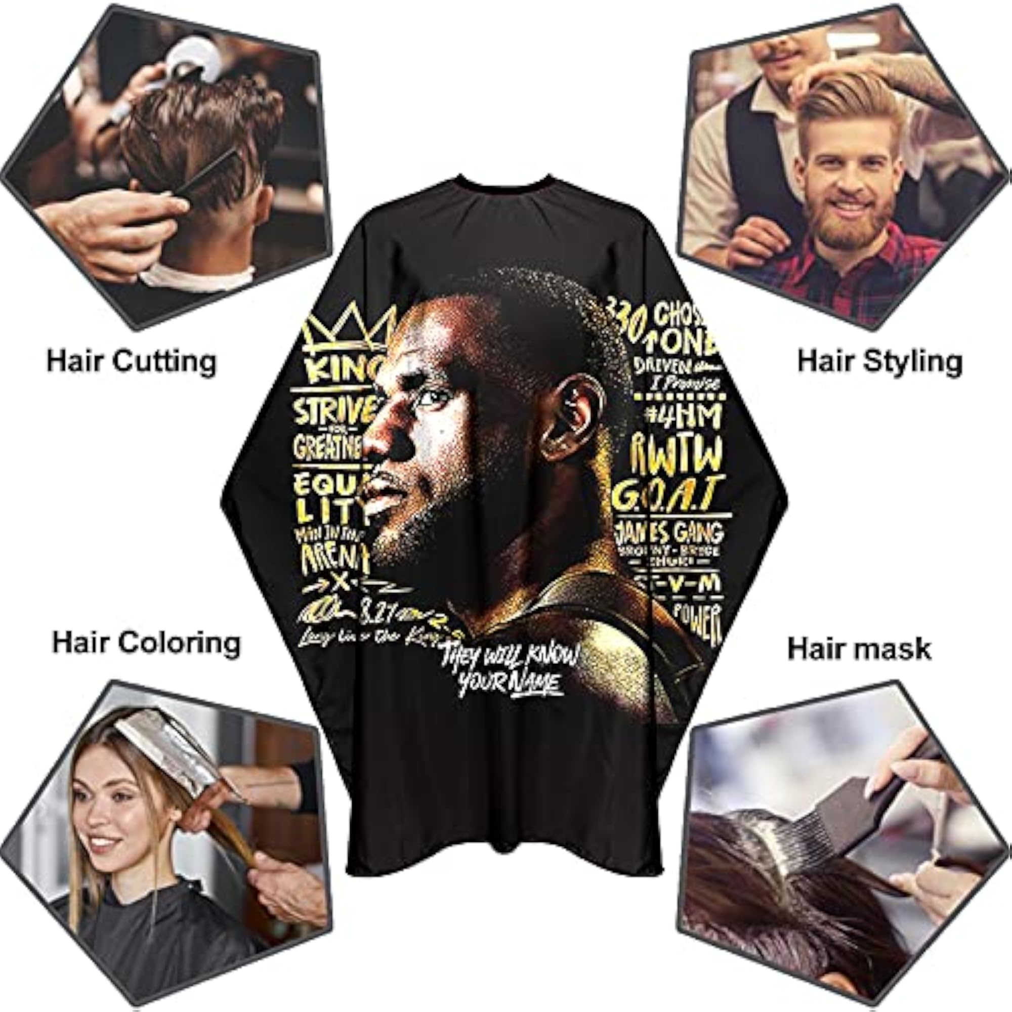 Professional Barber Capes for Men, Waterproof