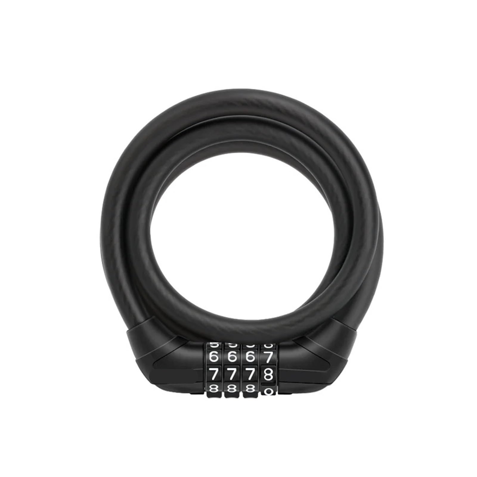 Ycenjepsaz 4-Digit Password Cable Lock Multipurpose Bicycle Electric Scooter Motorcycle Portable Anti-Theft E-Bike Road Cycling Bike Lock