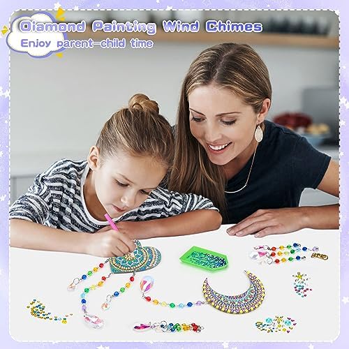Diamond Painting Wind Chime Kit Toys DIY Kids Crafts Diamond Art Sun Catcher for Home Garden Window Decor - Girls Gifts 3 51il4VKyhLL. AC