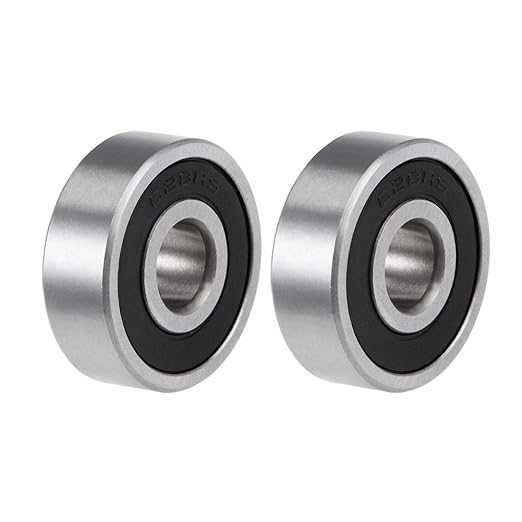 uxcell 628-2RS Deep Groove Ball Bearings Z2 8mm X 24mm X 8mm Double Shielded Carbon Steel 2pcs