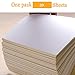 Kqcibz 50 Sheets A4 White Self Adhesive Waterproof Sticker Label Glossy Paper for Inkjet Printer Copier, White&Yellow