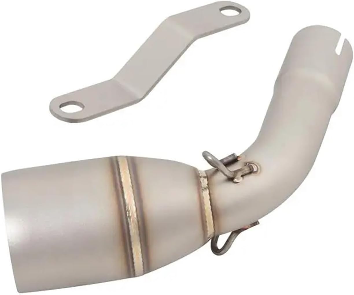 51MM For Benel&li TNT125 2017-2022 Motorcycle Exhaust Tail Pipe Mid Link Muffler Connect Tube Slip On Stainless Steel Exhausts pipes