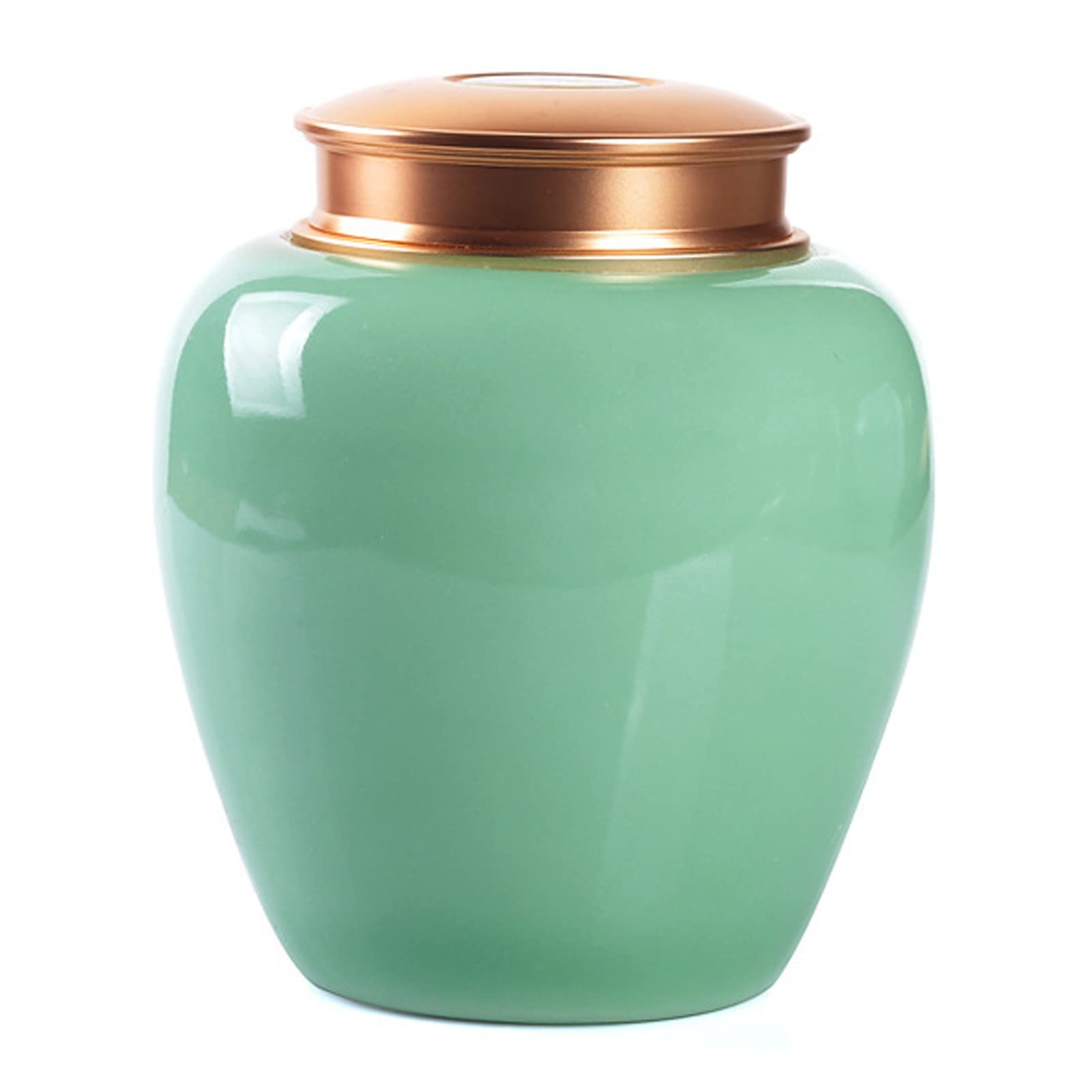 Cremation Urns, Ceramic Pet Urn Cat Dog Memorial Cremation Burial Funeral for Ashes Storage Caskets, Urns And Stones for Dogs(Green)