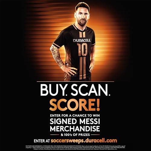 Image of Duracell x Messi Limited Edition Coppertop AAA Alkaline Batteries with Power Boost Ingredients, 28 Count (Pack of 1), Long-Lasting Alkaline in Re-closable Pack for Quick Access and Organized Storage