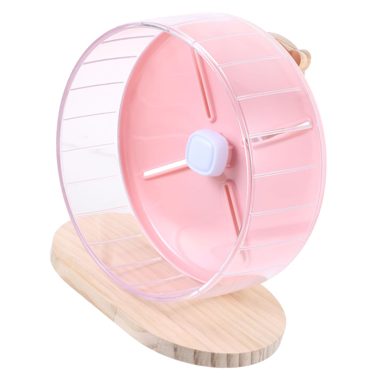 Hamster Laufrad 30cm aus Abs und Holz Geräuschloses Hamsterrad mit Dekorativem Design Leicht zu Verstauen und Langeweile für Hamster und Igel