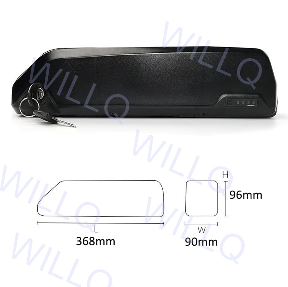 Batería Iones Litio 36V 10,4Ah 13Ah 15Ah 17,5Ah Batería de Repuesto Externa para Bicicleta eléctrica 48V 10,4Ah 12,8Ah 13Ah 14Ah para Motores 100W 250W 500W 700W