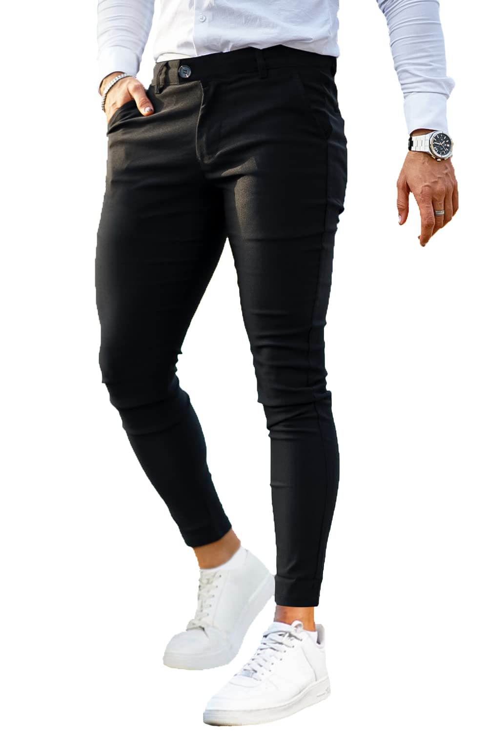 GINGTTO Mens Slim Fit Chino Pants