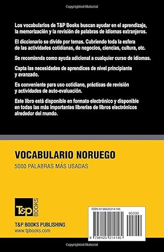 Vocabulario Español-Noruego - 5000 palabras más usadas (Spanish collection) (Portuguese Edition)