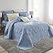 BrylaneHome Bedding Lightweight All Season Modern Amelia Quilted Damask Oversized Ultra Soft Bedspread - King, Honey Gold