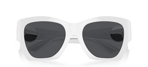 Miniatura 5 de Versace VE 4452 31787 Gafas de sol de moda de plástico blanco lente gris