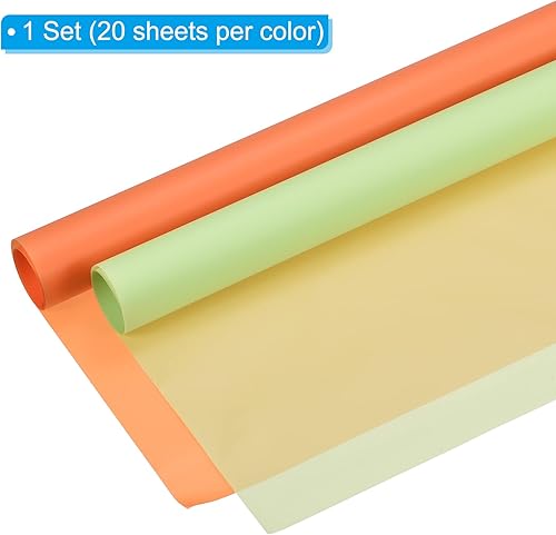 Miniatura 3 de PATIKIL Papel de regalo de flores de 22.4 x 22.4 pulgadas, 1 juego40 hojas de papel impermeable para ramo de flores para manualidades, embalaje de