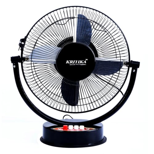 Image of inchAdvance 300mm High-Speed Electric Table Fan - 4-Blade, Heavy Duty Motor, Ultra Performance, Black (Single Pack) inch